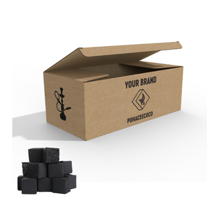 Mejor Producto Calidad Premium Shisha Hookah Cubo Carbón Natural Cáscara de Coco Carbón Briqueta Indonesia Fábrica OEM - Product Image 1