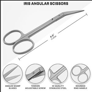 กรรไกรตัดกระจกตาแบบมืออาชีพ ความแม่นยำสูง สำหรับการผ่าตัดเนื้อเยื่ออ่อนไหว ได้รับการรับรองมาตรฐาน ISO - Product Image 6