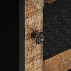 โต๊ะกาแฟไม้มะม่วงธรรมชาติและไม้มะม่วงดำแบบหยาบ พร้อมโครงเหล็กและแผ่น MDF - Product Image 5