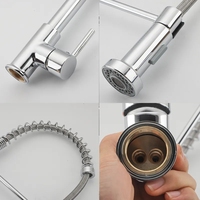 Robinet de cuisine extractible en laiton finition noire, monocommande, pour évier de cuisine, vente directe usine pour la vente en gros et les projets