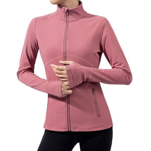 Gym Wear High Performance Breathable Quick Dry Full Zip <b>Workout</b> Regular Fit Women Gym <b>Jackets</b> Running & Fitness Use - Product Image 3