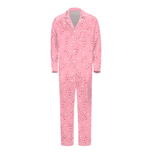 Hot Sales Printed Quick Dry Breathable Plus Size Winter Soft Satin Combo Men's Summer Autumn 100% Mulberry Silk Casual <b>Pajama</b> - Product Image 1