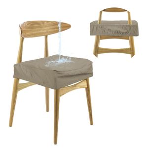 Set di 4 Coprisedia Jacquard Impermeabili Elasticizzati, Rimovibili e Lavabili per Sala da Pranzo - Product Image 4