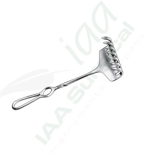Écarteur chirurgical 26 cm 50 x 80 mm auto-fixant en acier inoxydable, instrument manuel de chirurgie générale, classe I, certifié CE - Product Image 2