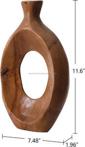 Jarrón de Flores de Madera Moderno y de Lujo, de Origen Sostenible, para Decoración del Hogar, Jardín o Bodas, Hecho a Mano - Product Image 6