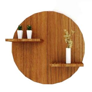 60 unités de montage mural rondes en bois d'ingénierie, supports et étagères de rangement, achat d'art mural sculpté, support mural métallique, ensemble d'étagères murales - Product Image 1