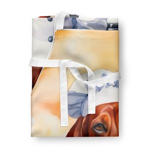 Redbone Coonhound Chef Delantal Multicolor Grande Unisex Servidor de cocina para cocinar Hornear Artesanías Jardinería-para adultos Mujeres Hombres - Product Image 3