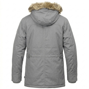 Durable Hooded Wax Cotton <b>Jacket</b> Front Logo Casual Outdoor Windproof Warm Lightweight Comfortable Mens Womens Fashion Outerwear - Product Image 2
