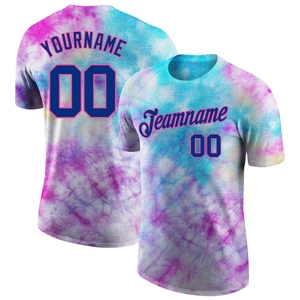 เสื้อยืดพิมพ์ลาย 3 มิติ ลายต้นมะพร้าวฮาวาย สีชมพูฟ้าขาว ผลิตโดยตรงจากโรงงาน รับผลิตตามสั่ง ขายส่ง - Product Image 5