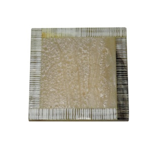 Posavasos Artesign de resina MDF, juego de posavasos de cuatro formas cuadradas, Marrón Marfil, a prueba de calor, novedad, alfombrillas para bebidas para uso doméstico en Hotel, bebidas duraderas - Product Image 2