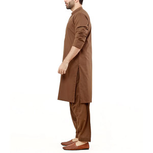 <b>Mens</b> Loose Fit Traditional Shalwar Kameez Soft Comfortable Fabric For Daily Casual Activities - Product Image 3