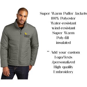 2025 chaqueta acolchada súper cálida para hombre J852 bordado personalizado con logotipo y textos para uso en exteriores - Product Image 3