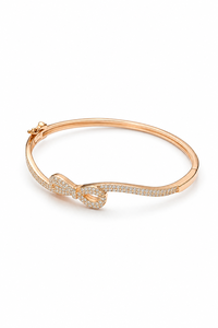 Brazalete de Moissanita en Plata de Ley 925 con Baño de Oro Rosa, con Regalo para Mujer KLSB20513 - Product Image 4