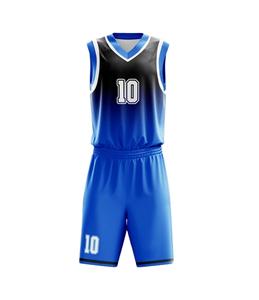 Conjunto de Uniforme de Baloncesto Sublimado Personalizado para Hombres y Jóvenes, Camisetas y Pantalones Cortos de Entrenamiento de Equipo de Tela de Malla Transpirable, Alta Calidad - Product Image 5
