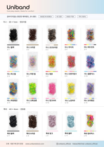 Élastiques à cheveux Unibond TPU Mini Rouge Menthe, fabriqués en Corée, style simple, unisexe, usage quotidien, emballage en sachet OPP. - Product Image 5