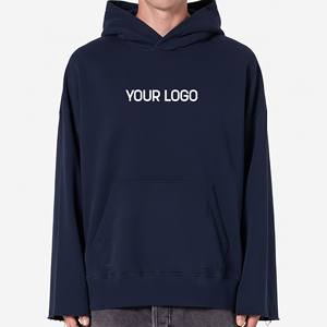 Sweat-shirts pour hommes de haute qualité, surdimensionnés, personnalisés, brodés, imprimés avec logo, 100% coton, en molleton respirant, coupe-vent - Product Image 1