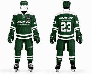 Uniformes de Hockey sobre Hielo Personalizados de Fábrica, Bordado Personalizable, Impermeables, 100% Poliéster, Nombre del Equipo Personalizado de Alta Calidad - Product Image 1