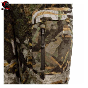 Overol de Caza para Hombre, de Forro Polar Sherpa, Camuflaje Brushland, con Cremallera Frontal Completa, de Alta Densidad y Pelo Largo - Product Image 6