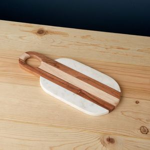 Planche à découper en marbre de qualité supérieure pour la viande, les légumes, les fruits et la présentation décorative de la table. - Product Image 5