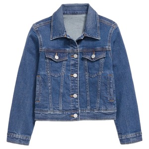 Chaqueta Vaquera Elegante para Mujer, Cierre de Botones, Bordado Oscuro, Prenda Exterior Casual Ecológica, Servicio OEM Personalizable, Estilo Moderno para Uso Diario - Product Image 2