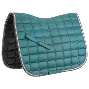 Premium Dressage Quilting Saddle <b>Pad</b> Sottosella with Leather Shell, Fabric Lining, Cotton & <b>Foam</b> Filling - Product Image 3