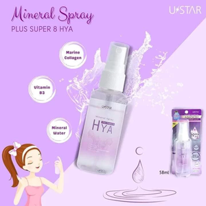 Spray Mineral USTAR Plus Super 8 HYA, Tónico Facial con Ácido Hialurónico y Humectante, 58 ml, para Todo Tipo de Piel - Product Image 3
