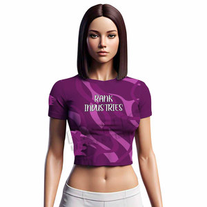 Conjunto Casual de Verano, Transpirable, Camiseta Corta para Mujer, Nueva Camiseta Corta Moderna para Mujer - Product Image 1
