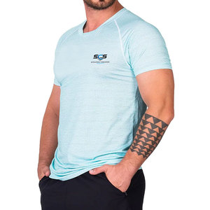 Camiseta de gimnasio estampada de algodón 100% de corte holgado para hombre, con MOQ bajo, precio al por mayor, de secado rápido, ropa de gimnasio para hombre. - Product Image 4