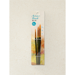 Spazzola rotonda Set 3 pezzi pennelli Premium - Product Image 1