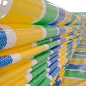 Tela de lona PE pesada al por mayor, impermeable, estilo liso, tamaño GSM para acampar al aire libre y uso industrial - Product Image 1