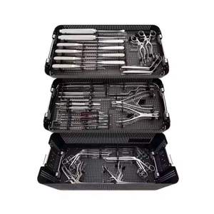 Orthopedic Spinal Lumbar Surgery Instrument <b>Set</b> With Sterilization Case - Product Image 1