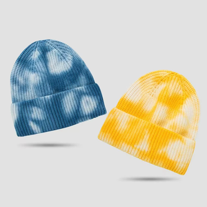 High Quality Fashion Wholesale Sports Knitted <b>Hats</b> for Women <b>Men</b> <b>Winter</b> Tie-Dyed Beanies - Product Image 5