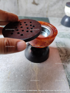 เครื่องเผาธูปไฟฟ้าสีน้ำตาลและครีม - Product Image 3