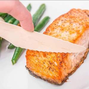 Plato Desechable de Madera de Abedul Sostenible de 155 mm, Libre de BPA, Apto para Microondas, para Catering, Eventos, Bodas, Helados y Postres - Product Image 2