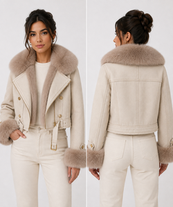 Custom Trending Bomber Canvas Jacket Hooded Collar Cuffs Belted Moto Style Eco-Friendly Waterproof Breathable <b>Winter</b> <b>Coat</b> - Product Image 6
