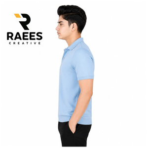 Polo homme personnalisé à manches courtes en polyester Dry Fit pour le golf – Vente chaude - Product Image 2