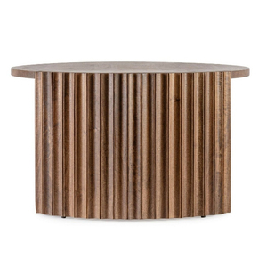 Mesa de Comedor Redonda Moderna de Madera Maciza Ecológica Hecha a Mano, Diseño Minimalista, Mueble Estable para el Hogar, 4 Plazas - Product Image 2