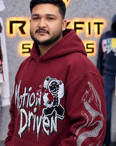 Sudadera con Capucha Personalizada Unisex con Apliques Gráficos de Pedrería en las Mangas, Ecológica, Transpirable, Estilo Urbano, de Forro Polar, Tipo Canguro - Product Image 4