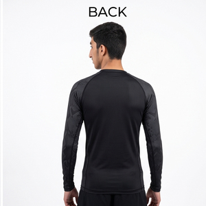Custom Logo Unisex Rash Guard Swim Shirt 100% Cotton Quick Dry UPF 50+ <b>Compression</b> Breathable Eco-Friendly for BJJ MMA Grappling - Product Image 2