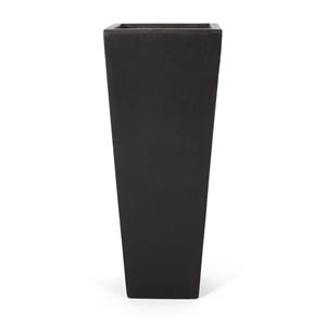 Fioriera Moderna da Esterno in Pietra MGO 33x83 cm, Vaso e Fioriera Neri - Product Image 2