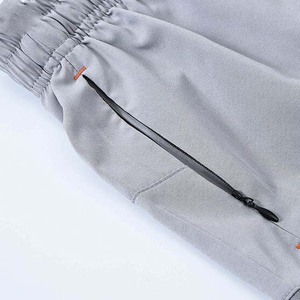 Pantalones Cortos Deportivos Casuales para Hombre, de Secado Rápido, Ligeros, Cintura Elástica, Color Sólido, con Bolsillos, Gris - Product Image 2