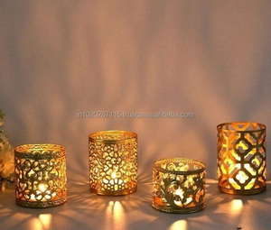 Soporte votivo de metal hecho a mano de tendencia con encanto Vintage para iluminación del hogar eventos especiales y rincones espirituales - Product Image 5