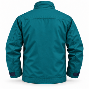 Veste de maintenance personnalisée OEM en coton respirant, imprimée à l'écran, pour hommes, vêtements de travail industriels, avec fenêtre d'identification, poches utilitaires, manches longues - Product Image 3