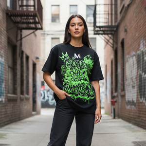 เสื้อยืดพิมพ์ลายพัฟฟ์สไตล์เรโทรสำหรับผู้หญิง ล้างสีแบบแอซิดวอช พิมพ์ลายโฟม 3 มิติ สตรีทแวร์ โพลีเอสเตอร์ รับทำโลโก้ ระบายอากาศได้ดี เป็นมิตรกับสิ่งแวดล้อม เหมาะสำหรับฤดูร้อน - Product Image 6