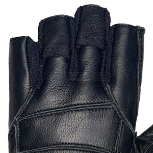 PU Leather <b>Weight</b> Lifting <b>Gloves</b> Black Gym Training <b>Gloves</b> with Wrist Support Heavy Workouts Custom Logo Strength Grip <b>Gloves</b> - Product Image 5