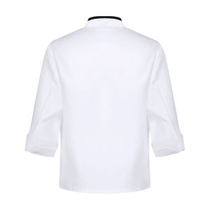 Chaqueta de Chef de Polialgodón de Nueva Calidad y Chaqueta de Chef Económica con Doble Botonadura y Logotipo Personalizado, Uniformes de Chef para Restaurante - Product Image 2