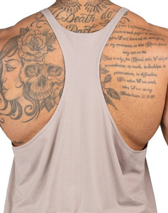 Wholesale OEM ODM <b>Men</b> Stringer Tank Tops Custom Lightweight Sleeveless Gym <b>Singlets</b> Fitness Training Apparel Supplier Premium - Product Image 6