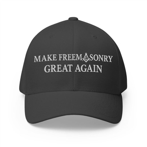 Gorra de béisbol bordada Premium Master Mason Blue Lodge con diseño Make Freemasonry Great Again - Product Image 4
