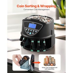 USD <b>Coin</b> <b>Sorter</b> and Counter Machine 5-Kind Capacity with Wrapper Holds 2000 <b>Coins</b> and Screen - Product Image 5