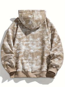 Top Quality Men Oversized <b>Tie</b>-<b>Dye</b> Hooded Sweatshirt Cotton Fleece Casual Autumn <b>Hoodie</b> With Pocket Regular Sleeve - Product Image 6